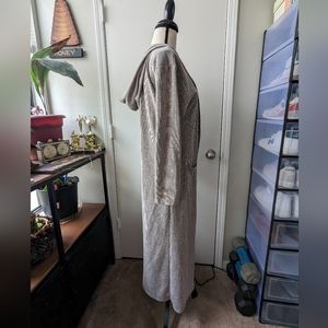 Cozy Casual Long Sweater w/ Hood Large